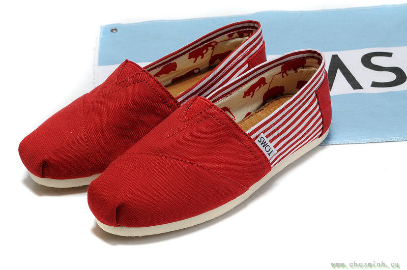 2014 Toms Red University Rope Sole Women Classics sale