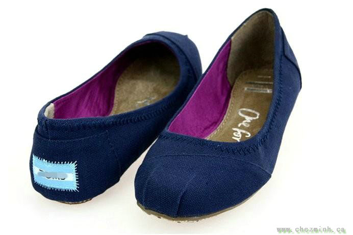 2014 Toms Women Low-Cut Uppers Ballerina Shoes Navy sale