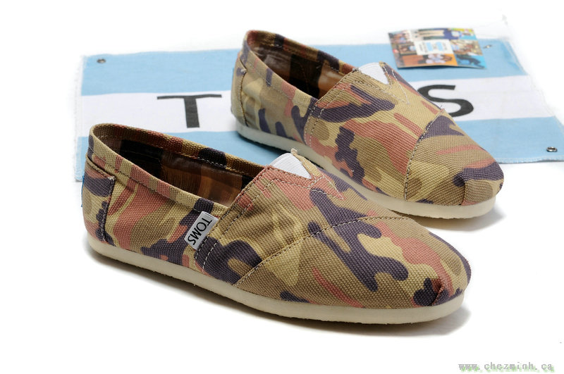 2014 Toms Army Camo Canvas Women Classics sale