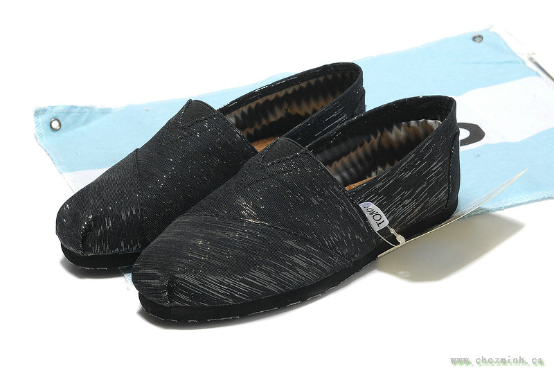 2014 Toms Black Satin Women Classics sale