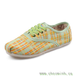 2014 Toms Canvas Women Classics Lace Up Yellow Multi sale