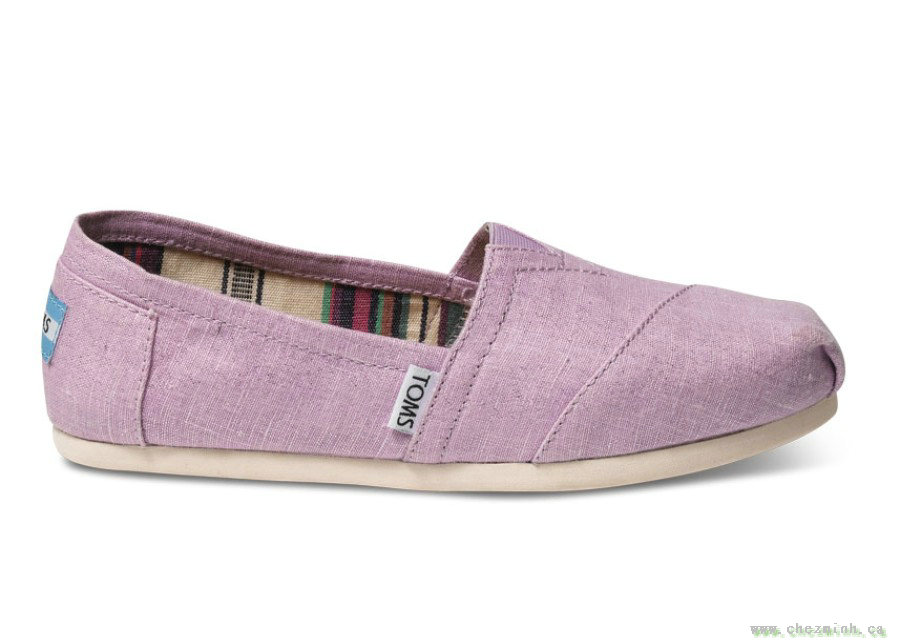 2014 Toms Orchid Metallic Linen Women Classics sale