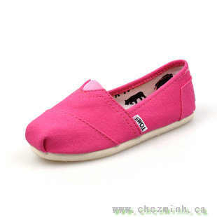 2014 Toms Pink Canvas Kids Classics sale