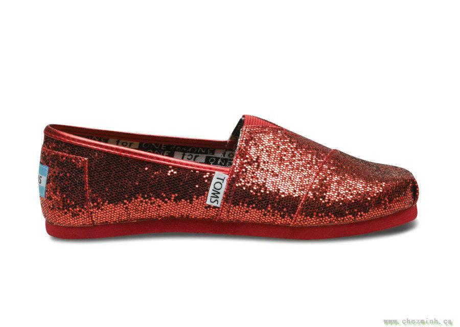 2014 Toms Red Kids Glitters sale