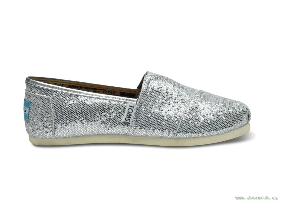 2014 Toms Silver Kids Glitters sale