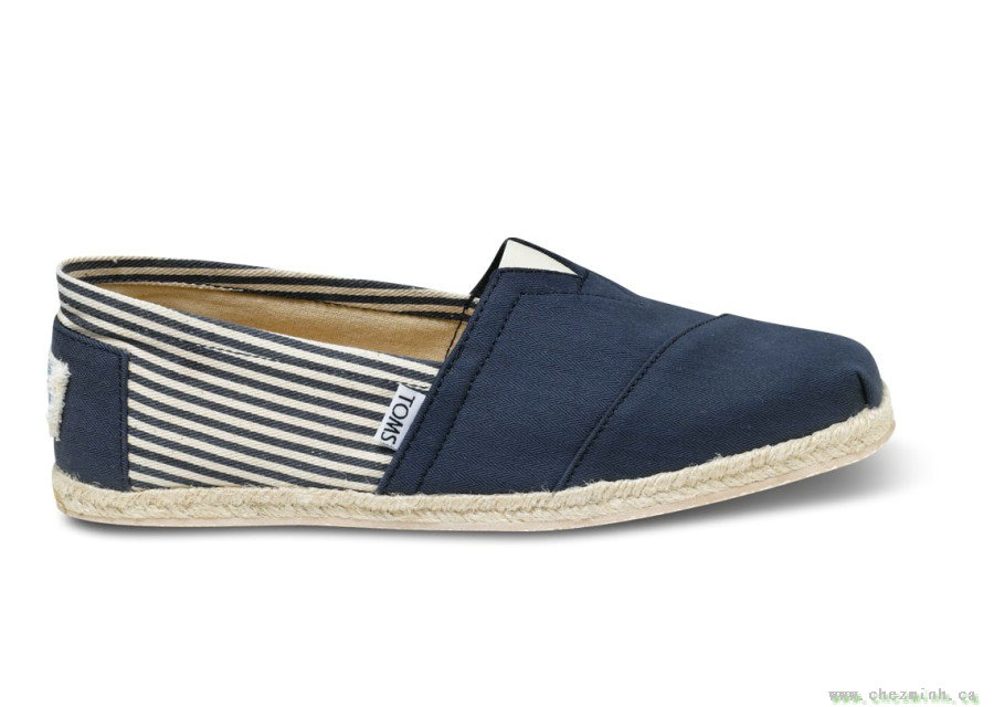 2014 Toms Women University Rope Sole Flax Blue sale